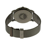 Buy Shop Emporio Armani Luigi Quartz Blue Dial Grey Mesh Bracelet Watch For Men - AR11053 USA Online