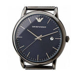 Buy Shop Emporio Armani Luigi Quartz Blue Dial Grey Mesh Bracelet Watch For Men - AR11053 USA Online