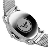 Buy Shop Emporio Armani Luigi Quartz Blue Dial Silver Mesh Bracelet Watch For Men - AR11230 USA Online
