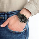 Buy Shop Emporio Armani Luigi Quartz Chronograph Black Dial Green Mesh Bracelet Watch For Men - AR11115 USA Online