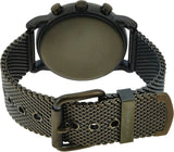 Buy Shop Emporio Armani Luigi Quartz Chronograph Black Dial Green Mesh Bracelet Watch For Men - AR11115 USA Online