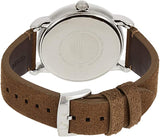 Buy Shop Emporio Armani Luigi Quartz Gray Dial Brown Leather Strap Watch For Men - AR11070 USA Online