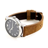 Buy Shop Emporio Armani Luigi Quartz Gray Dial Brown Leather Strap Watch For Men - AR11070 USA Online