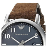 Buy Shop Emporio Armani Luigi Quartz Gray Dial Brown Leather Strap Watch For Men - AR11070 USA Online
