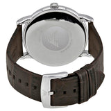 Buy Shop Emporio Armani Luigi Quartz Gray Dial Brown Leather Strap Watch For Men - AR1996 USA Online