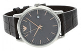 Buy Shop Emporio Armani Luigi Quartz Gray Dial Brown Leather Strap Watch For Men - AR1996 USA Online