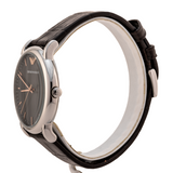 Buy Shop Emporio Armani Luigi Quartz Gray Dial Brown Leather Strap Watch For Men - AR1996 USA Online