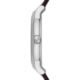 Buy Shop Emporio Armani Luigi Quartz Gray Dial Brown Leather Strap Watch For Men - AR1996 USA Online