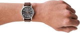 Buy Shop Emporio Armani Luigi Quartz Grey Dial Brown Leather Strap Watch For Men - AR11175 USA Online