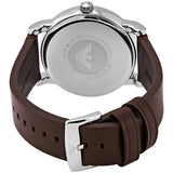 Buy Shop Emporio Armani Luigi Quartz Grey Dial Brown Leather Strap Watch For Men - AR11175 USA Online