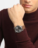 Buy Shop Emporio Armani Luigi Quartz Grey Dial Brown Leather Strap Watch For Men - AR11175 USA Online