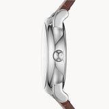 Buy Shop Emporio Armani Luigi Quartz Grey Dial Brown Leather Strap Watch For Men - AR11175 USA Online