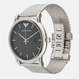 Buy Shop Emporio Armani Luigi Quartz Grey Dial Silver Mesh Bracelet Watch For Men - AR11069 USA Online