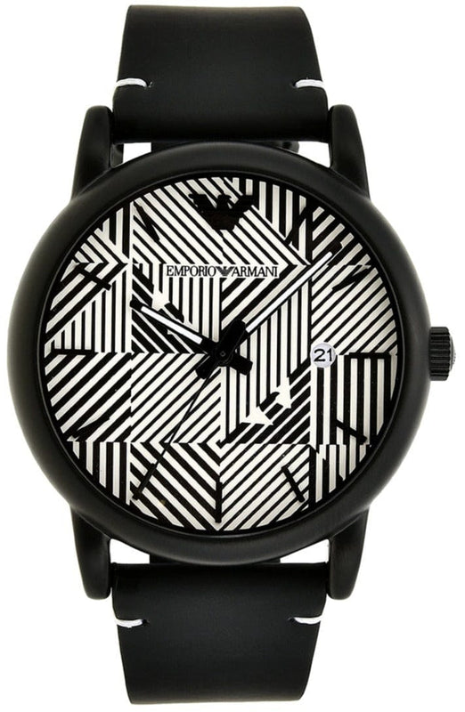 Buy Shop Emporio Armani Luigi Quartz White Dial Black Rubber Strap Watch For Men - AR11136 USA Online