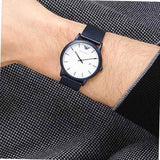 Buy Shop Emporio Armani Luigi Quartz White Dial Blue Mesh Bracelet Watch For Men - AR11025 USA Online