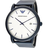 Buy Shop Emporio Armani Luigi Quartz White Dial Blue Mesh Bracelet Watch For Men - AR11025 USA Online