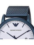Buy Shop Emporio Armani Luigi Quartz White Dial Blue Mesh Bracelet Watch For Men - AR11025 USA Online