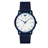 Buy Shop Emporio Armani Luigi Quartz White Dial Blue Mesh Bracelet Watch For Men - AR11025 USA Online