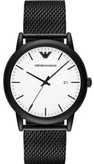 Buy Shop Emporio Armani Luigi Quartz White Dial Blue Mesh Bracelet Watch For Men - AR11025 USA Online