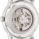 Buy Shop Emporio Armani Luigi Silver Skeleton Dial Black Leather Strap Watch For Men - AR1981 USA Online