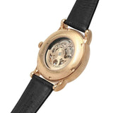 Buy Shop Emporio Armani Luigi Skeleton Silver Dial Black Leather Strap Watch For Men - AR60007 USA Online