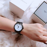 Buy Shop Emporio Armani Luigi White Dial Black Mesh Bracelet Watch For Men - AR11046 USA Online