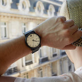 Buy Shop Emporio Armani Luigi White Dial Black Mesh Bracelet Watch For Men - AR11046 USA Online