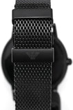 Buy Shop Emporio Armani Luigi White Dial Black Mesh Bracelet Watch For Men - AR11046 USA Online