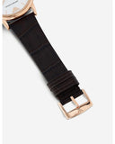 Buy Shop Emporio Armani Luigi White Dial Brown Leather Strap Watch For Men - AR2502 USA Online