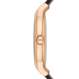 Buy Shop Emporio Armani Luigi White Dial Brown Leather Strap Watch For Men - AR2502 USA Online