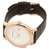Buy Shop Emporio Armani Luigi White Dial Brown Leather Strap Watch For Men - AR2502 USA Online