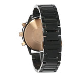 Buy Shop Emporio Armani Mario Ceramic Chronograph Black Dial Black Steel Strap Watch For Men - AR70002 USA Online