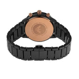 Buy Shop Emporio Armani Mario Ceramic Chronograph Black Dial Black Steel Strap Watch For Men - AR70002 USA Online