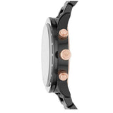 Buy Shop Emporio Armani Mario Ceramic Chronograph Black Dial Black Steel Strap Watch For Men - AR70002 USA Online