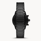 Buy Shop Emporio Armani Mario Chronograph Black Dial Black Steel Strap Watch For Men - AR11242 USA Online