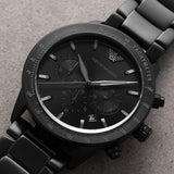 Buy Shop Emporio Armani Mario Chronograph Black Dial Black Steel Strap Watch For Men - AR11242 USA Online