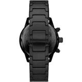 Buy Shop Emporio Armani Mario Chronograph Green Dial Black Steel Strap Watch For Men - AR11472 USA Online