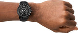 Buy Shop Emporio Armani Mario Chronograph Quartz Black Dial Black Nylon Strap Watch For Men - AR11453 USA Online
