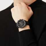 Buy Shop Emporio Armani Mario Chronograph Quartz Black Dial Black Nylon Strap Watch For Men - AR11453 USA Online