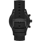 Buy Shop Emporio Armani Mario Chronograph Quartz Black Dial Black Nylon Strap Watch For Men - AR11453 USA Online