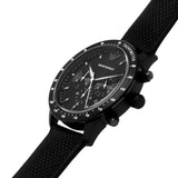 Buy Shop Emporio Armani Mario Chronograph Quartz Black Dial Black Nylon Strap Watch For Men - AR11453 USA Online