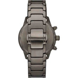 Buy Shop Emporio Armani Mario Chronograph White Dial Black Steel Strap Watch For Men - AR11471 USA Online