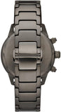 Buy Shop Emporio Armani Mario Chronograph White Dial Black Steel Strap Watch For Men - AR11471 USA Online