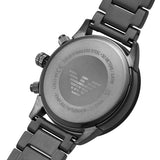 Buy Shop Emporio Armani Mario Chronograph White Dial Black Steel Strap Watch For Men - AR11471 USA Online