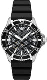 Buy Shop Emporio Armani Meccanico Automatic Black Dial Black Silicone Strap Watch For Men - AR60062 USA Online
