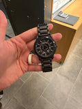 Buy Shop Emporio Armani Meccanico Automatic Black Dial Black Steel Strap Watch For Men - AR60010 USA Online