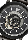 Buy Shop Emporio Armani Meccanico Automatic Black Dial Black Steel Strap Watch For Men - AR60010 USA Online