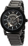 Buy Shop Emporio Armani Meccanico Automatic Black Dial Black Steel Strap Watch For Men - AR60010 USA Online