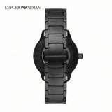 Buy Shop Emporio Armani Meccanico Automatic Black Dial Black Steel Strap Watch For Men - AR60054 USA Online