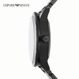 Buy Shop Emporio Armani Meccanico Automatic Black Dial Black Steel Strap Watch For Men - AR60054 USA Online